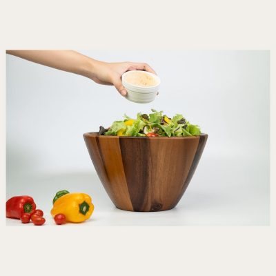 wooden salad bowl