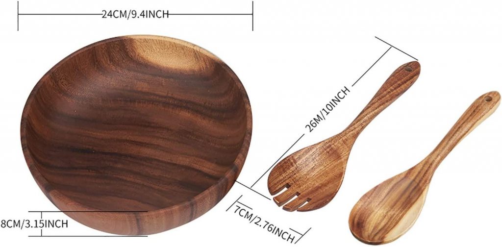 wooden salad bowl