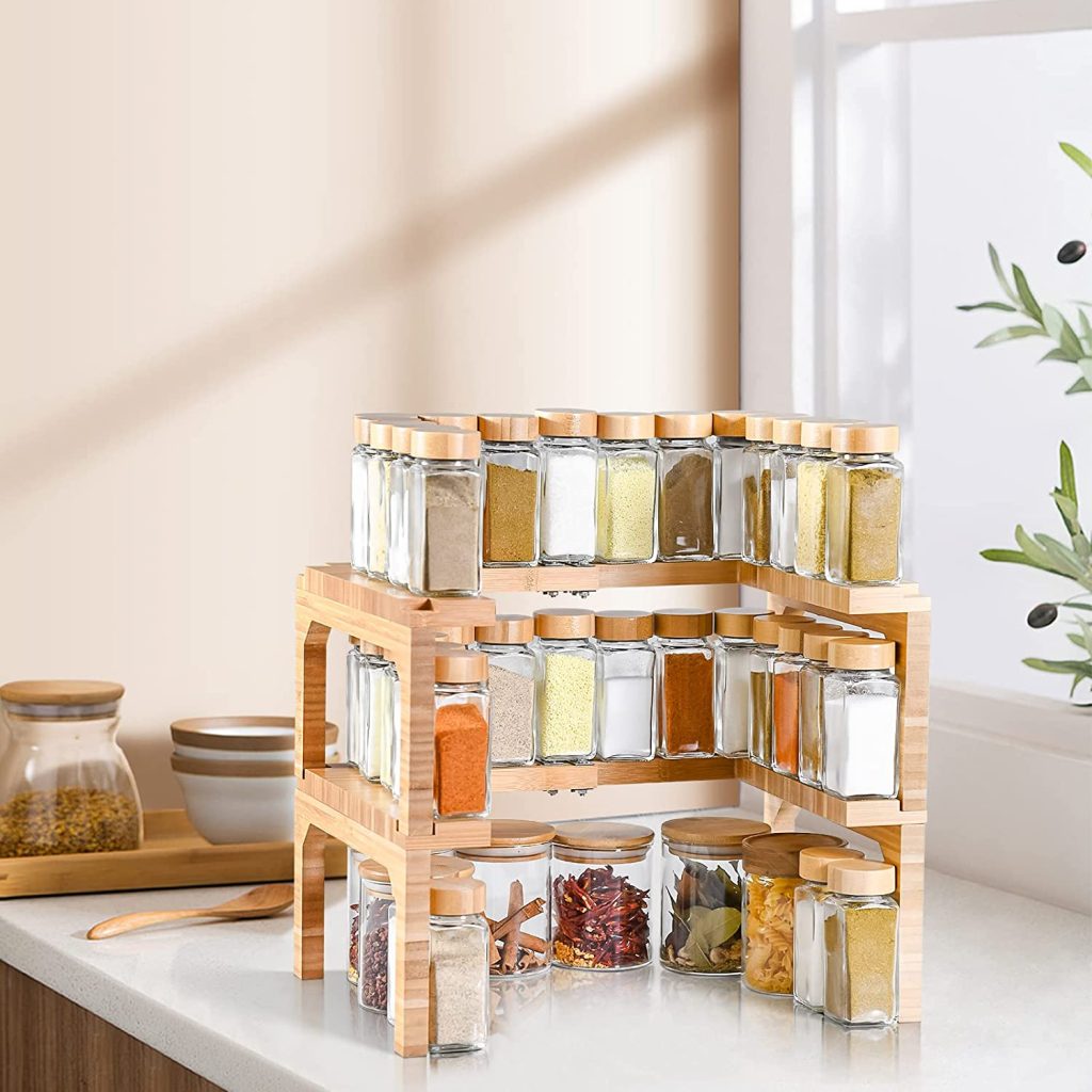 Bamboo Spice Rack 2 Tier