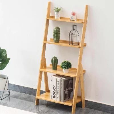 Bamboo Bookshelf Ladder