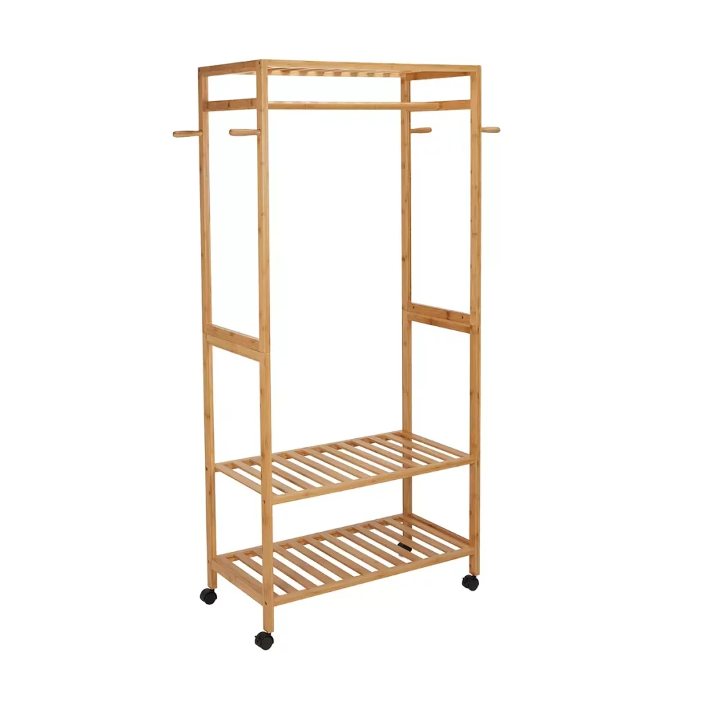 Bamboo Clothes Coat Rack