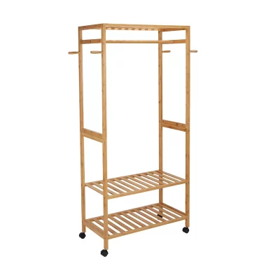 Bamboo Clothes Coat Rack