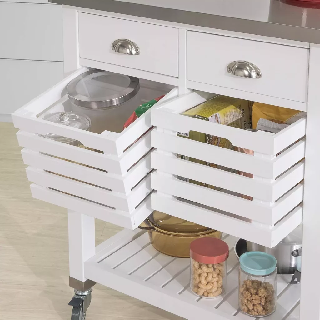 WOOD Kitchen Trolley