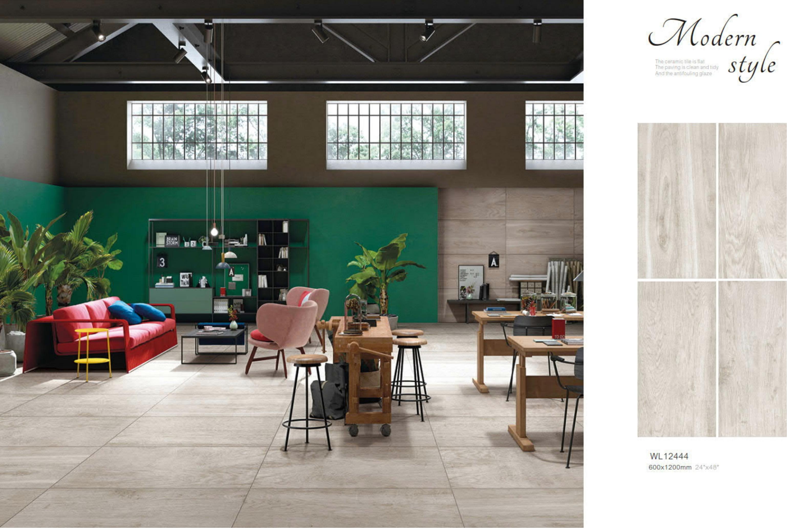 wood look ceramic tile Modern design MagiCeramic Tile