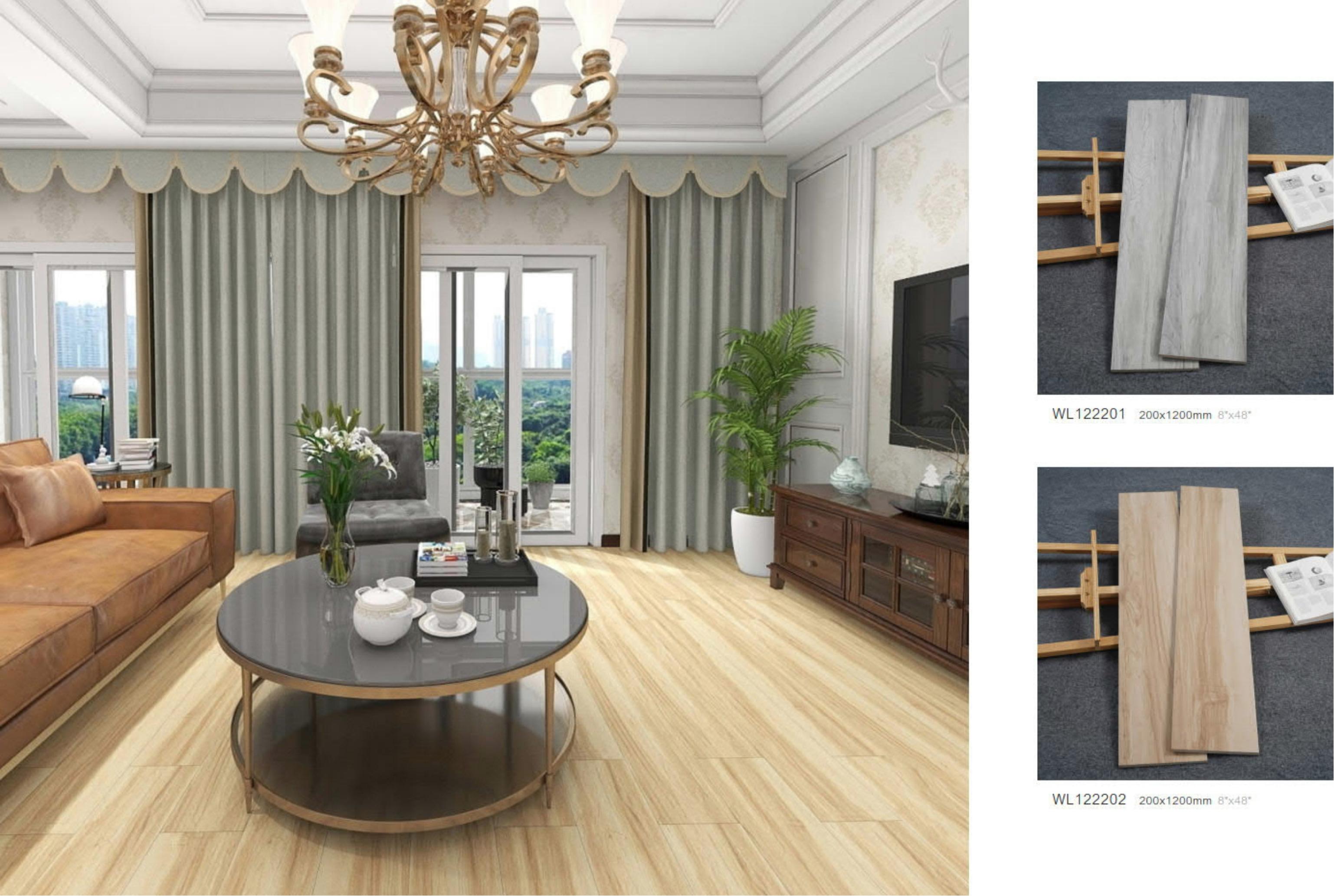 Factory Supply wood looking ceramic tile MagiCeramic Tile