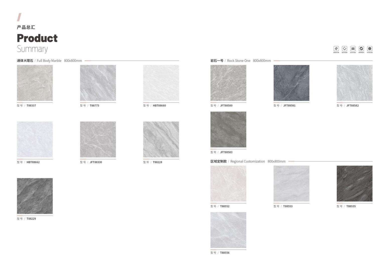 Full Body Marble Tile MagiCeramic Tile