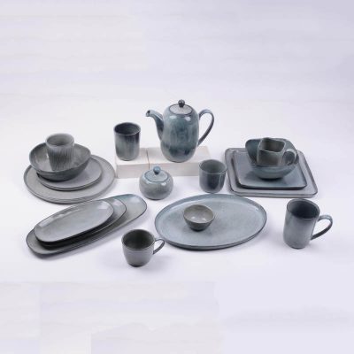 reactive stoneware dinnerware set