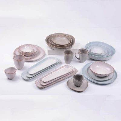 reactive stoneware dinnerware set