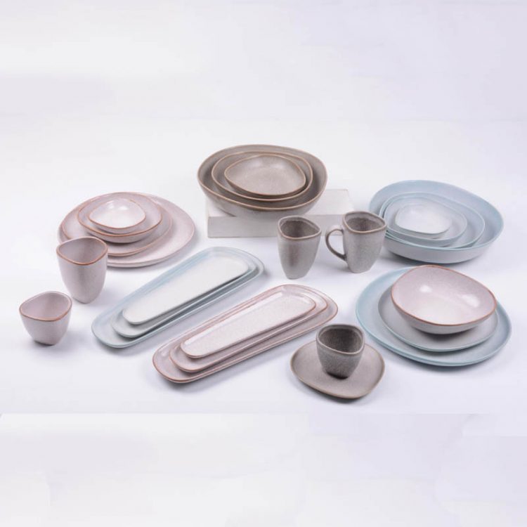 reactive stoneware dinnerware set