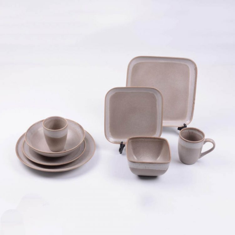 reactive stoneware dinnerware set