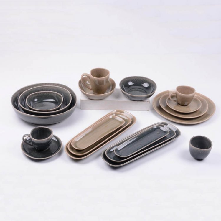 reactive stoneware dinnerware set