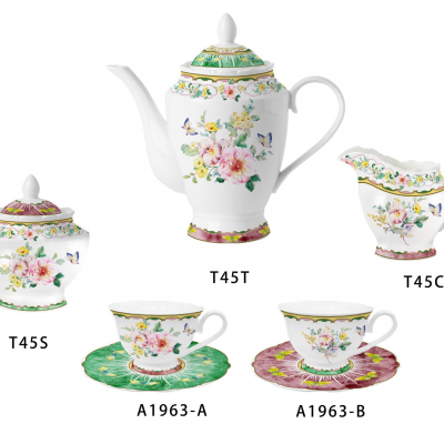 r Fine Porcelain Kitchen Spanish Floral Design New Bone China