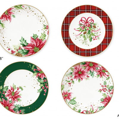 Ceramic Multicolor Fine Porcelain Kitchen Spanish Floral Design New Bone China