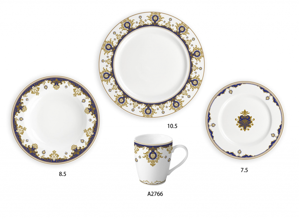 Ceramic Multicolor Fine Porcelain Kitchen Spanish Floral Design New Bone China