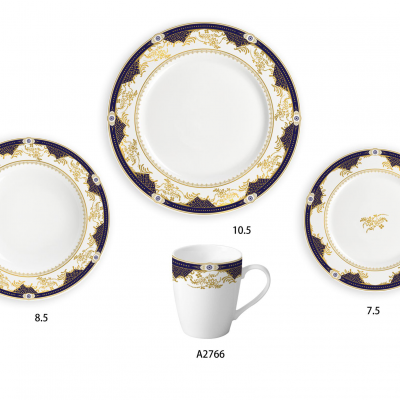 Ceramic Multicolor Fine Porcelain Kitchen Spanish Floral Design New Bone China