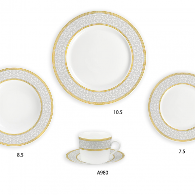 Ceramic Multicolor Fine Porcelain Kitchen Spanish Floral Design New Bone China