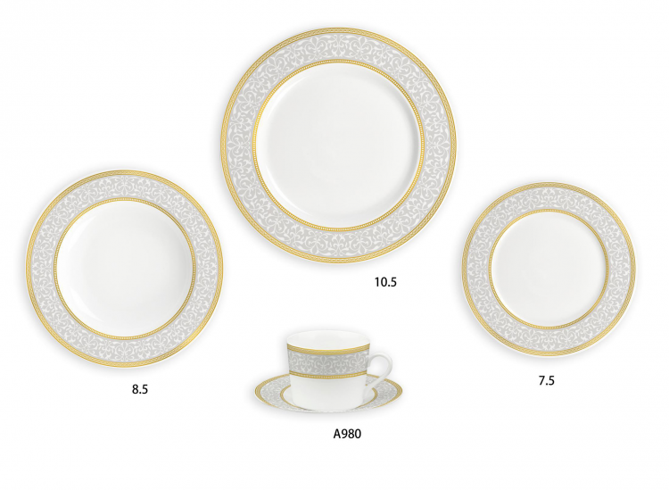 Ceramic Multicolor Fine Porcelain Kitchen Spanish Floral Design New Bone China