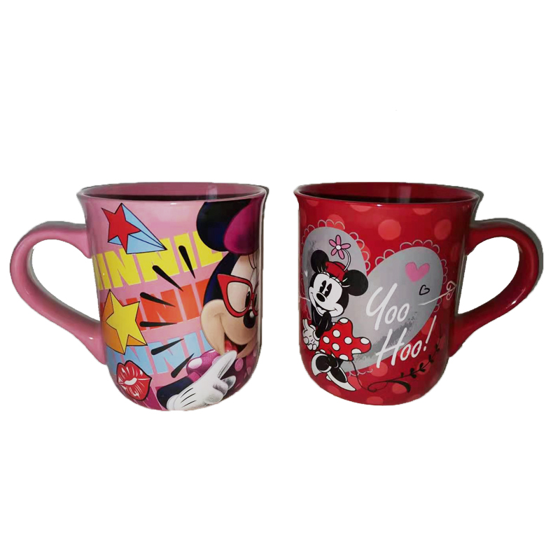 Stoneware Mug Minnie Red Pink