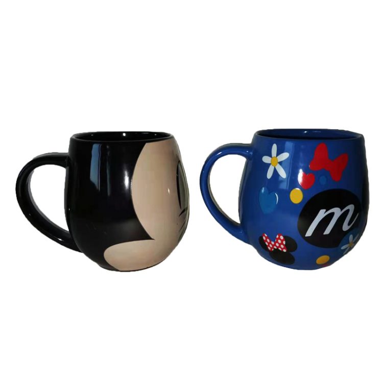 Stoneware Mug Mickey Black Blue