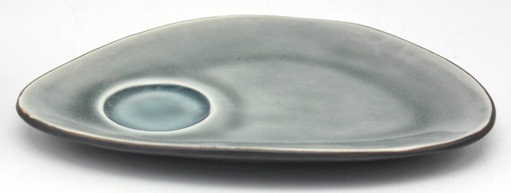 stoneware reactive dinner plate