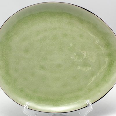 stoneware reactive dinner plate