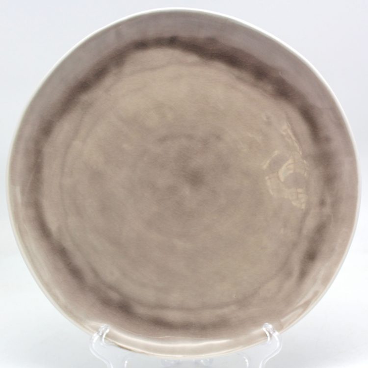 reactive stoneware dinner plate