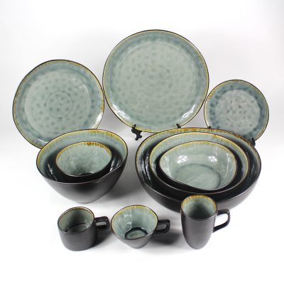 crackle glaze dinnerware