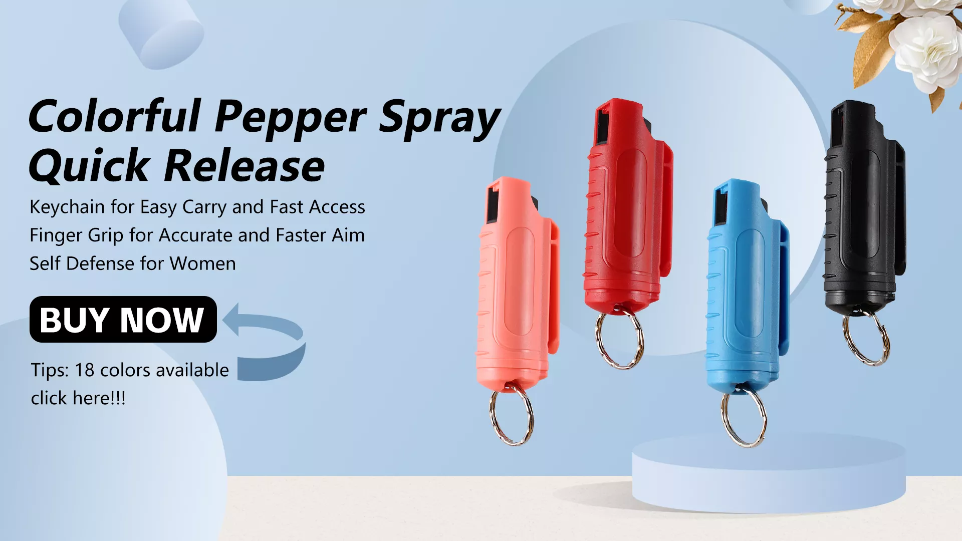 Pure Color Pepper Spray Colorful Pepper Spray