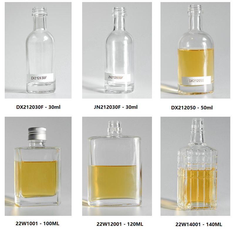 mini liquor glass bottle