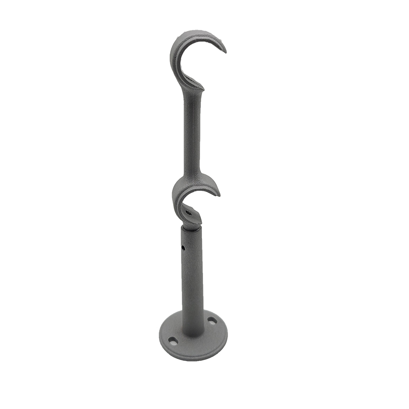 extensive double aluminum curtain rod bracket