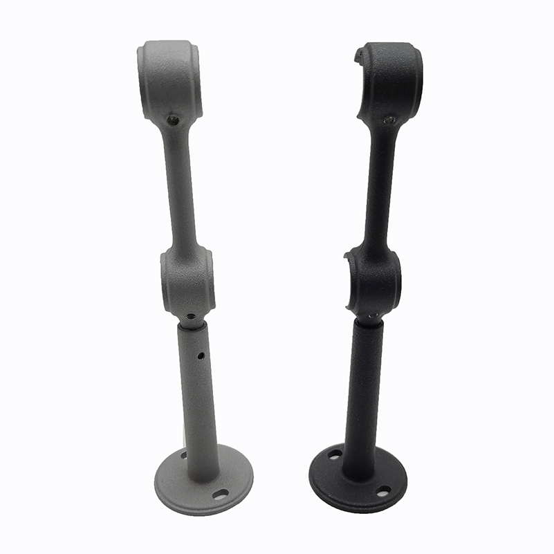 extensive double aluminum curtain rod bracket